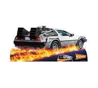 STAR CUTOUTS Delorean Car SC1574 - Recorte grande de cartón para coche, 88 millas por hora, perfecto para fanáticos del regreso al futuro, regalos de cumpleaños, eventos, color sólido