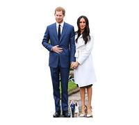 Star Cutouts Ltd Lifesize-Cartulina Recortada con Mini Corte de Príncipe Harry y Meghan Markle, cartón, Multicolor, 186 x 92 x 186 cm
