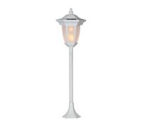 Star Flame - Varilla solar (plástico, 15,5 x 63 cm), color blanco