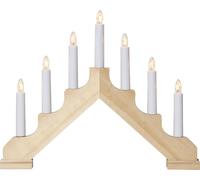 Star Trading 286-10-1 Ada - Candelabro de 7 luces (madera, 30 x 37,5 cm, cartón de cuatro colores)