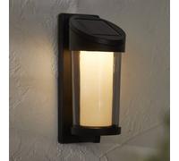 STAR TRADING Aplique LED para exterior Alippa, negro Altura 21 cm metal