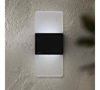 STAR TRADING Aplique LED para exterior Wally, 14x6 cm blanco esmerilado CCT
