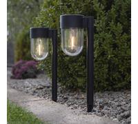 STAR TRADING Baliza LED solar Cupola set 2 ud