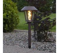 STAR TRADING Baliza solar LED Fergus en forma de farol