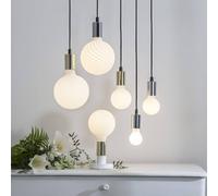 STAR TRADING Bombilla a gota LED E14 2.700K opal Ra90 4,7W EC:EPREL:620585