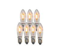 STAR TRADING Bombilla LED de recambio vela E10 0,5W transparente 14-55VAC/DC 7xset