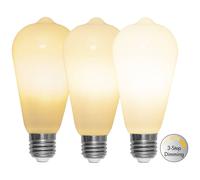 STAR TRADING Bombilla rústica LED E27 ST64 6,5W 3-step-dim opal EC:EPREL:891224