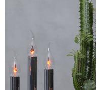 STAR TRADING Bombilla vela LED soplada E14 3W efecto llama