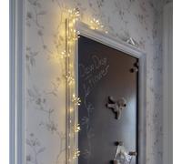 STAR TRADING Cadena de luces LED Flor de gota de rocío, plata, 140 cm, pila