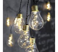 STAR TRADING Cadena de luces LED Glow, vidrio, transparente