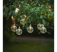 STAR TRADING Cadena de luces LED solar Chania, 8 luces