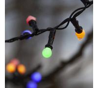 STAR TRADING Cadena luces LED Berry Mini temporizador colorido