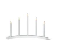 Star Trading Candelabro de adviento Accent blanco