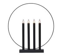 Star Trading Candelabro de Adviento Glory negro