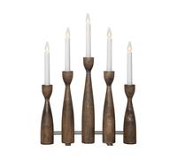 Star Trading Candelabro de Adviento Midja 2.0 Nogal