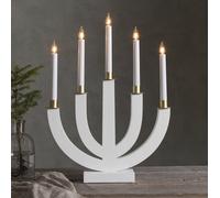 STAR TRADING Candelabro Eli blanco