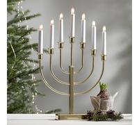 STAR TRADING Candelabro Kristina, altura 47 cm, LED E10, 7 luces, metal