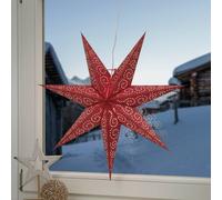 STAR TRADING Estrella de papel Antique en rojo