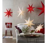 STAR TRADING Estrella de papel Sensy para colgar estampado fino