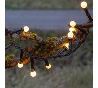 STAR TRADING Guirnalda luces LED Berry Mini temporizador blanco