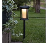STAR TRADING Lámpara LED con pica Alippa, negro, altura 44 cm metal