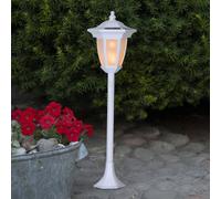 STAR TRADING Lámpara LED solar Flame, 4 en 1, blanco