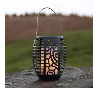 STAR TRADING Lámpara LED solar Flame, tres opciones de uso, 42 cm