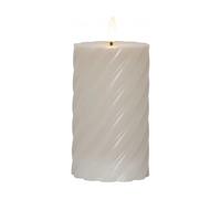 Star Trading Vela cilindrica Flamme Ø7.5×15 cm Beige