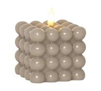 Star Trading Vela cilindrica Flamme Dot Ø7.5×9.5 cm Beige