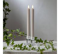 Juego de 2 velas LED Flame Stripe de cera