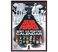 Star Wars 2027 - Calendario de póster A3, 42 x 30 cm, inicio de septiembre, calendario oficial de pared para regalo