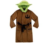 Star Wars Albornoz Niños | Bata Polar Niño Yoda Marrón - 6-7 Años