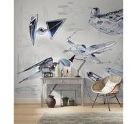 Star Wars Papel Pintado Mural 399x279cm Spaceships Completo Pared Niños Teen