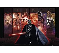 Star Wars Póster de hexalogía de Darth Vader, Multicolor, 91.4L x 61B cm (G856520)