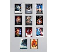 Star Wars Trilogy Bumper 11 Poster Set - Star Wars - Episodio 1,2 y 3, Phantom Menace, Attack of the Clones, Revenge of the Sith, The Force Awakens, y más! Póster/impresión/imagen - A4 Set