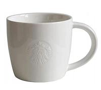 Starbucks Taza de porcelana For Here White Set coleccionistas 4 piezas Alto 12 onzas (355 ml)