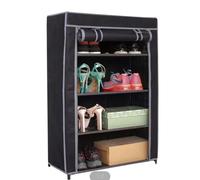 STARLEY-Armario De Tela Zapatero Organizador De Cajas O Objetos 60 X 30 X 89 Cm Desmontable Cremalleras