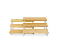 STARLEY - Confortime - Set de 2 Estantes de Cocina, 30x24.5x12.3 cm y 30x22.8x10.3 cm, Disponibles en Negro o Blanco para Organizar tu Cocina