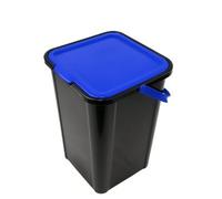 STARLEY-Jardin202 -Cubo de Reciclaje de Plástico 45L con Asa y Tapadera | Ideal para hogar y separación de residuos Blue