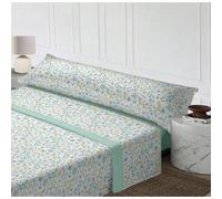 STARLEY-Juego de Sabanas Estampadas 3 Piezas 50%Algodón y 50%Poliéster Primavera Verano, Algodón Poliéster, Bajera, Encimera y Funda de Almohada Kely 90-7 Bed 105cm