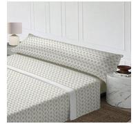 STARLEY-Juego de Sabanas Estampadas 3 Piezas 50%Algodón y 50%Poliéster Primavera Verano, Algodón Poliéster, Bajera, Encimera y Funda de Almohada Kely90-3 Bed 150cm
