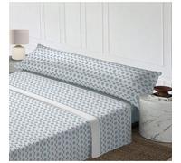 STARLEY-Juego de Sabanas Estampadas 3 Piezas 50%Algodón y 50%Poliéster Primavera Verano, Algodón Poliéster, Bajera, Encimera y Funda de Almohada Kelly90-2 Bed 150cm
