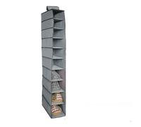 STARLEY-Organizador de zapatos para armario - Muebles zapateros para colgar con 10 compartimentos - Estanterías para zapatos, bolsos o carteras para ahorrar espacio - gris