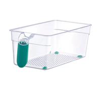 STARLEY-PACK 2 Bandeja ordenacion con mango, Organizadores para Refrigerador, 27X15X12 CM,27X16X8CM