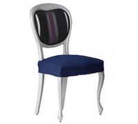 STARLEY-Pack 2 fundas de silla elástica Válido para asientos de entre 40 a 50 cm,Protector de Silla,Fundas elásticas para silla de comedor,antisuciedad,Fundas Suaves Lavables Blue Pack 2