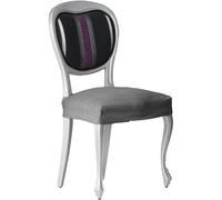 STARLEY-Pack 2 fundas de silla elástica Válido para asientos de entre 40 a 50 cm,Protector de Silla,Fundas elásticas para silla de comedor,antisuciedad,Fundas Suaves Lavables Gray Pack 6