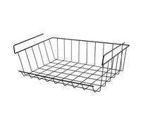 STARLEY-Paquete de 4 Cestas de Alambre Metálicas Multifuncionales - Organizador Deslizante y Apilable para Cocina, Baño, Oficina, Dormitorio y Despensa, Disponible en 3 Tamaños (42×28×14, 22×22×13, 22
