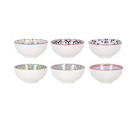 STARLEY-SET 6 BOL JAPONÉS 15,5X7,7 MIDORI SURTIDO 6 COLORES AIKO