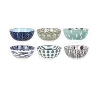 STARLEY-SET 6 BOL JAPONÉS 15,5X7,7 MIDORI SURTIDO 6 COLORES MIDORI
