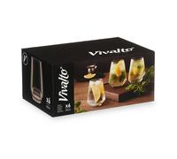 STARLEY-Set 6 Vaso conico 390ml 8 x 8 x 12 cm.